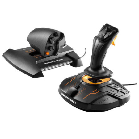 Thrustmaster T-16000M FCS Hotas Negro, Naranja USB Palanca de mando Analógico/Digital MAC, PC