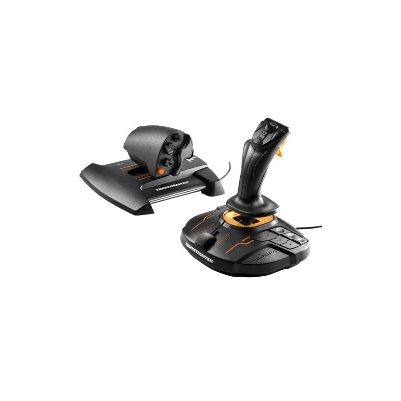 Thrustmaster T-16000M FCS Hotas Negro, Naranja USB Palanca de mando Analógico/Digital MAC, PC
