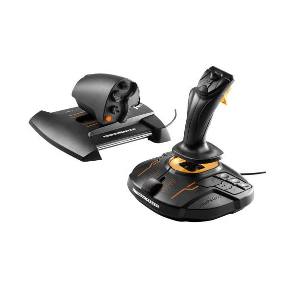 Thrustmaster T-16000M FCS Hotas Negro, Naranja USB Palanca de mando Analógico/Digital MAC, PC
