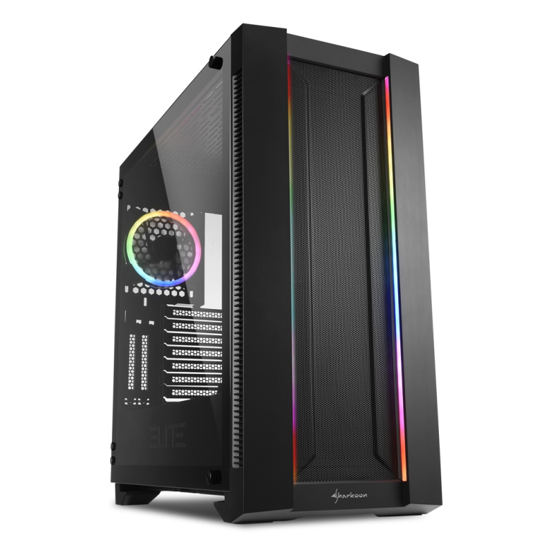 Sharkoon ELITE SHARK CA200M Midi Tower Negro