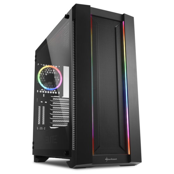 Sharkoon ELITE SHARK CA200M Midi Tower Negro