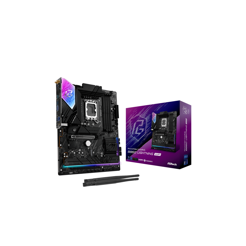 Asrock B860 Lightning WiFi Intel B860 LGA 1851 (Socket V1) ATX
