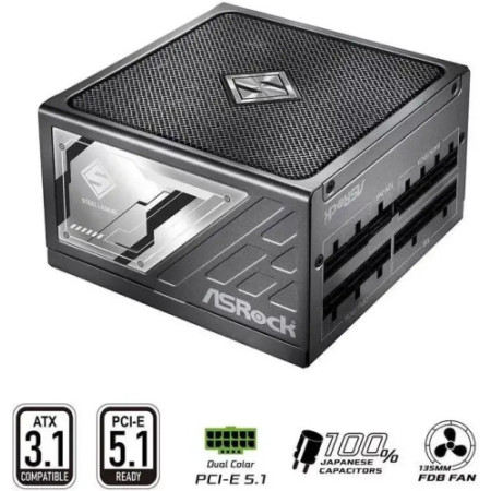 FUENTE ALIMENTACION ASROCK SL-1000P,PSU,1000W,80 PLUS PLATINUM