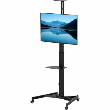 Soporte de Suelo Inclinable con Ruedas y Manivela Fellowes 100136877 para TV 70″/ hasta 50kg