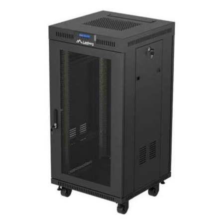 Lanberg FF01-6622-23BL armario rack 22U Rack o bastidor independiente Negro