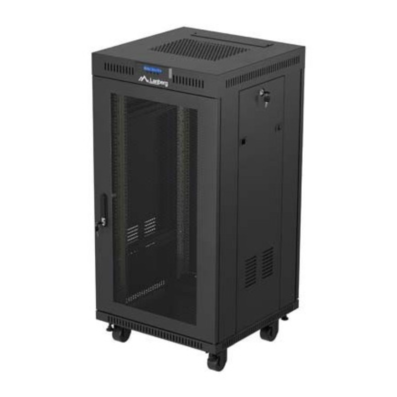 Lanberg FF01-6622-23BL armario rack 22U Rack o bastidor independiente Negro