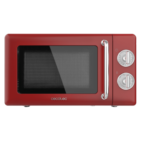 Cecotec 01710 microondas Rojo, Acero inoxidable Microondas con grill Encimera 20 L 700 W