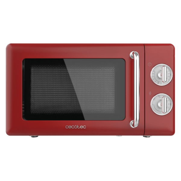 Cecotec 01710 microondas Rojo, Acero inoxidable Microondas con grill Encimera 20 L 700 W