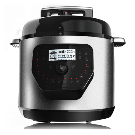 Cecotec Olla GM H Deluxe 6 L Negro, Acero inoxidable
