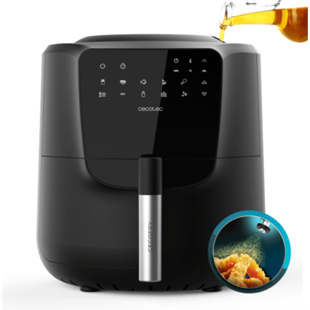 Cecotec 03300 freidora Sencillo 5,5 L Independiente 1550 W Freidora baja en grasa Negro
