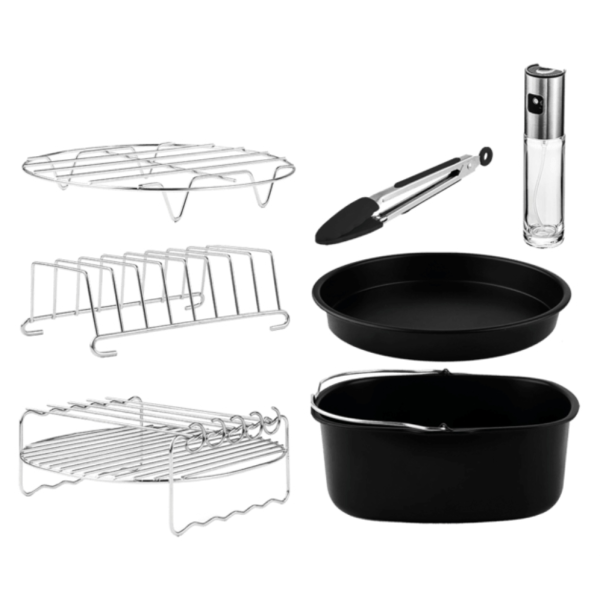 Cecotec 04995 accesorio para freidoras Kit de accesorios Negro, Acero inoxidable