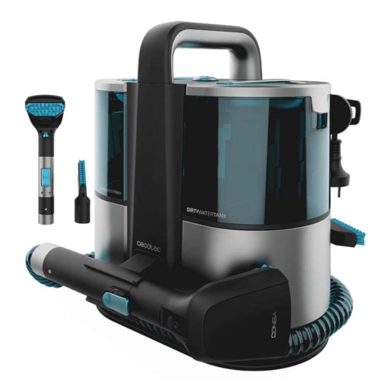 Cecotec Conga 4000 Carpet&Spot Clean XL máquina de limpieza de alfombras De mano Seca y húmeda Gris