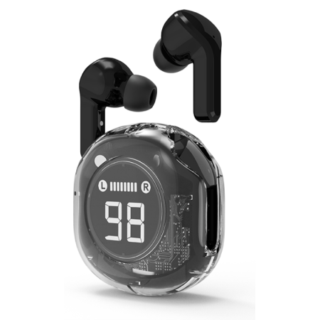 Gembird GMB Audio TWST-01-BK auricular y casco Auriculares Inalámbrico Dentro de oído Llamadas/Música USB Tipo C Bluetooth